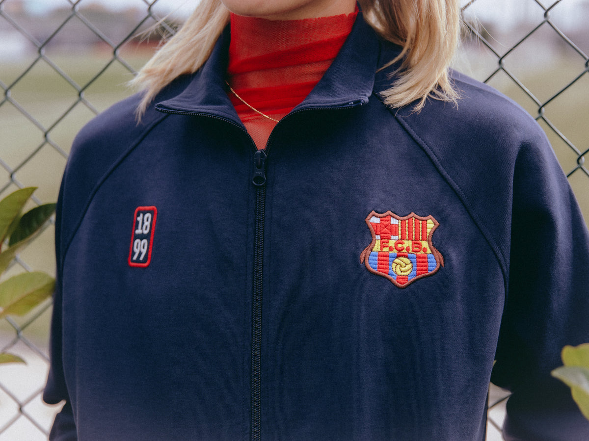 Light Jacket Retro 1899 Navy Fleece Barça