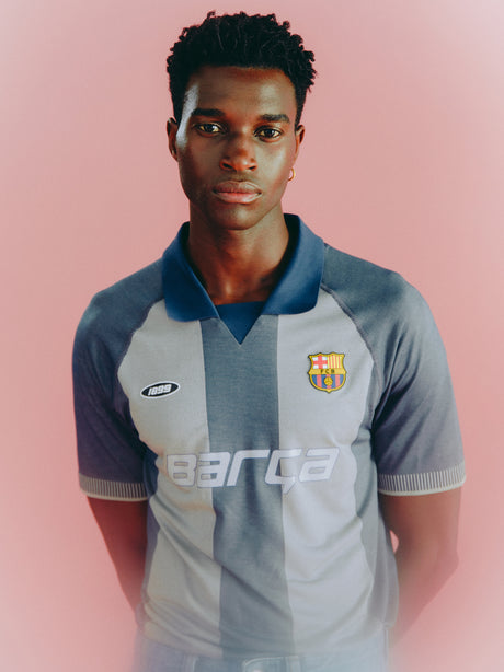  Polo a rayas azul marino Festival Barça