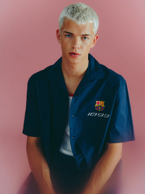 Chemise bleu marine Festival Barça - Oversize
