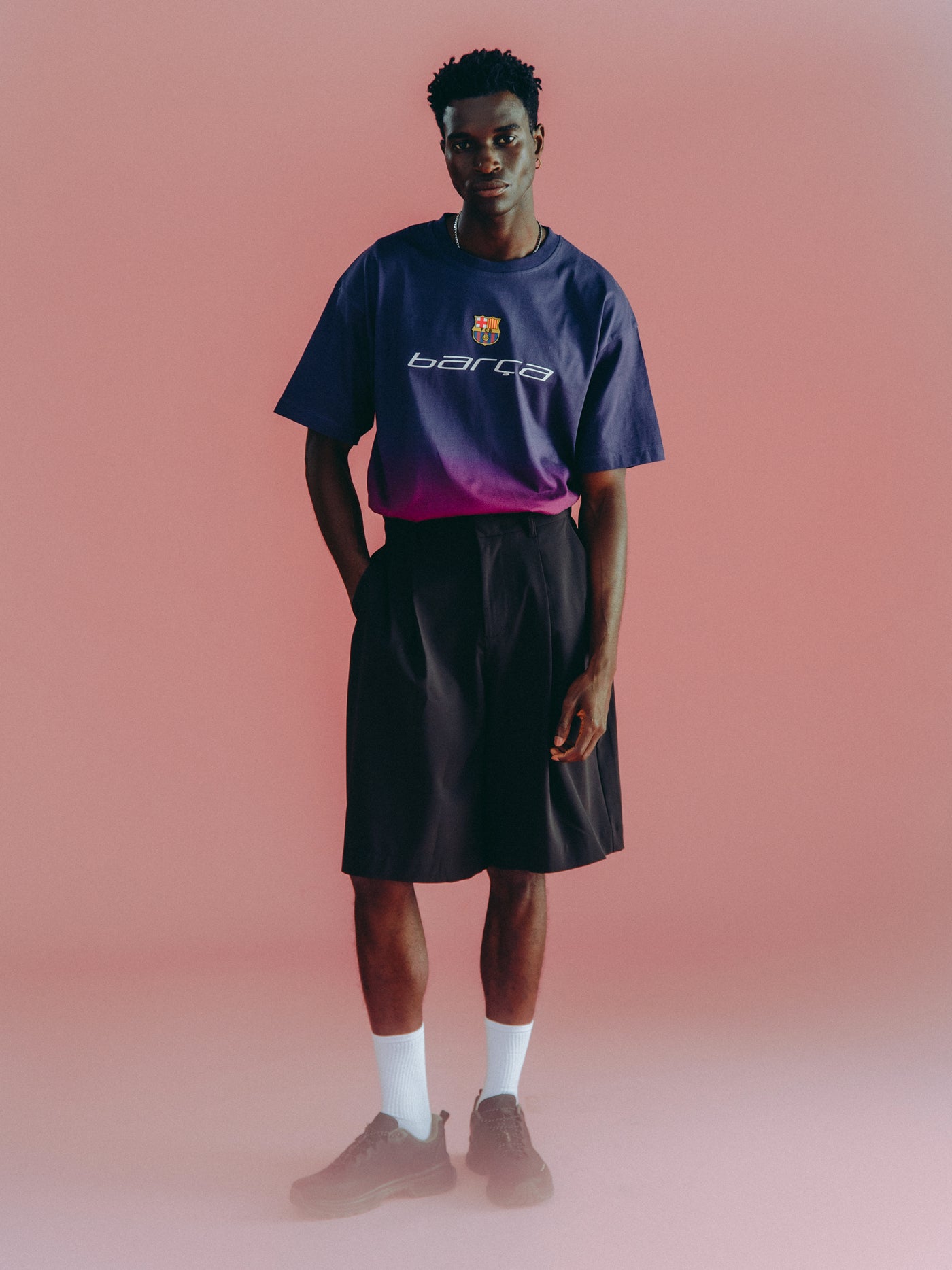 T-shirt gradient Festival Barça - Oversize