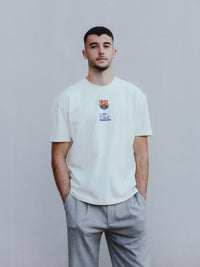 T-Shirt Ecru Fan Club Barça