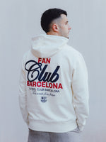 Sweat à Capuche Écru Fan Club Barça