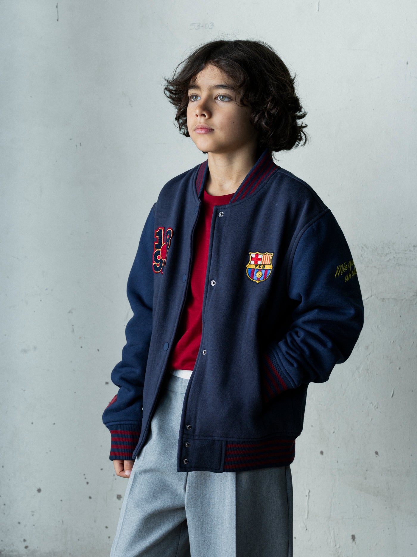 Enfant Veste Bomber Core FC Barcelone