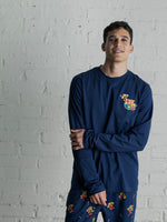 Pyjama de Noël Adulte unisexe bleu marine FC Barcelone
