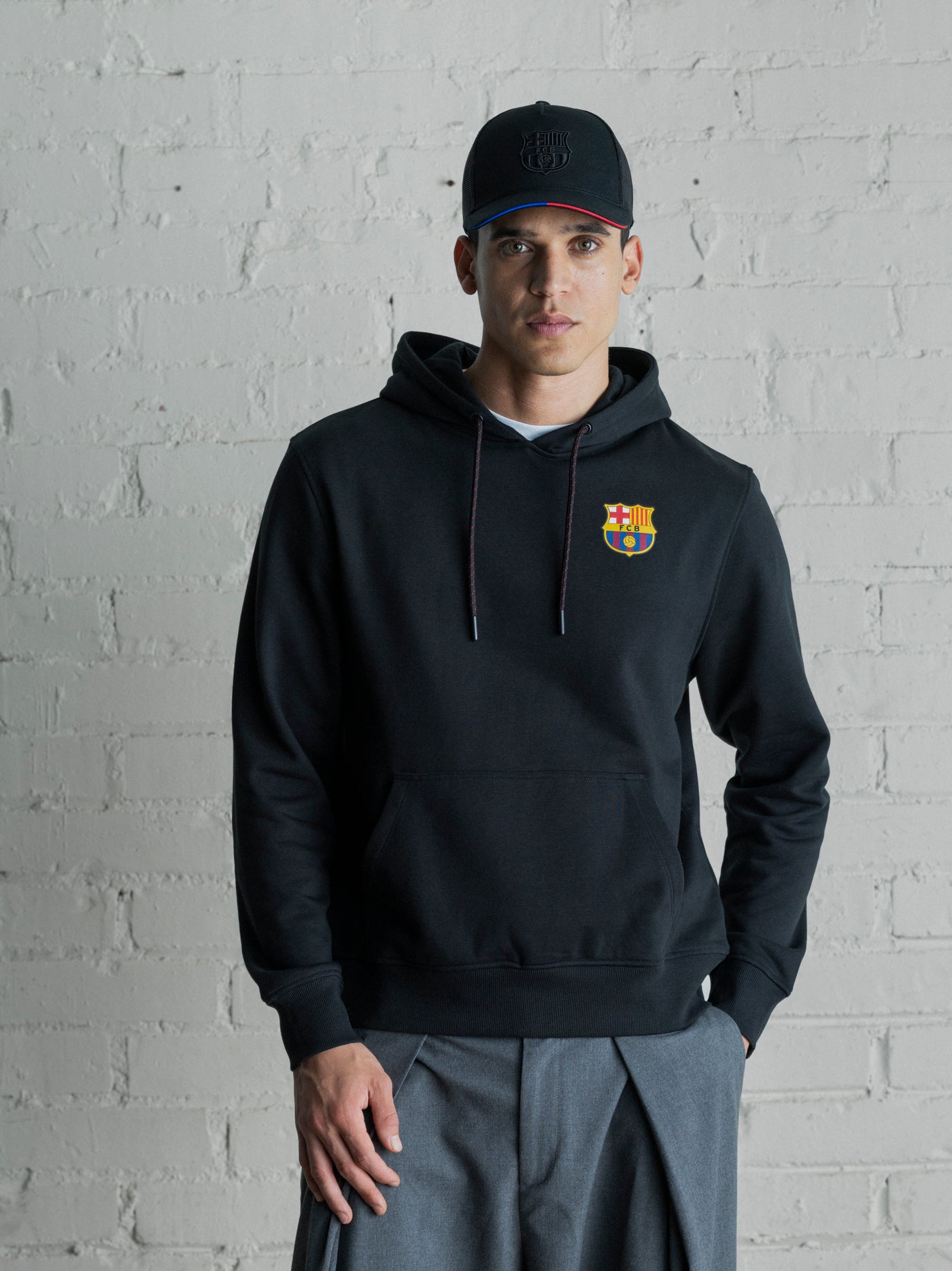 Hoodie black trencadis Barça