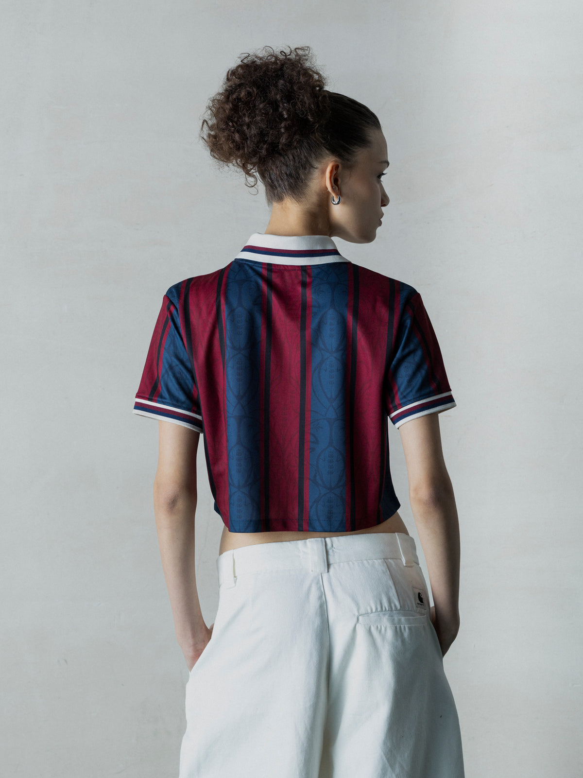 Polo modernista crop del FC Barcelona Oversize - Mujer