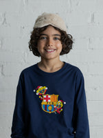 Pyjama de Noël Junior Bleu Marine FC Barcelone 