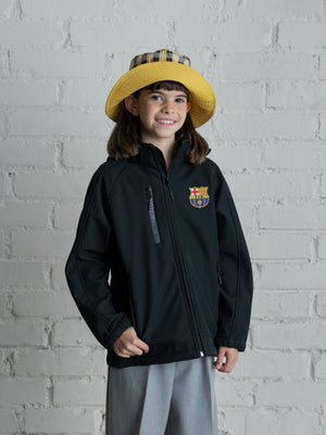Jaqueta Softshell amb caputxa FC Barcelona - Nen/a
