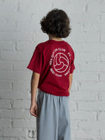 T-Shirt Rouge avec Emblème Barça - Junior