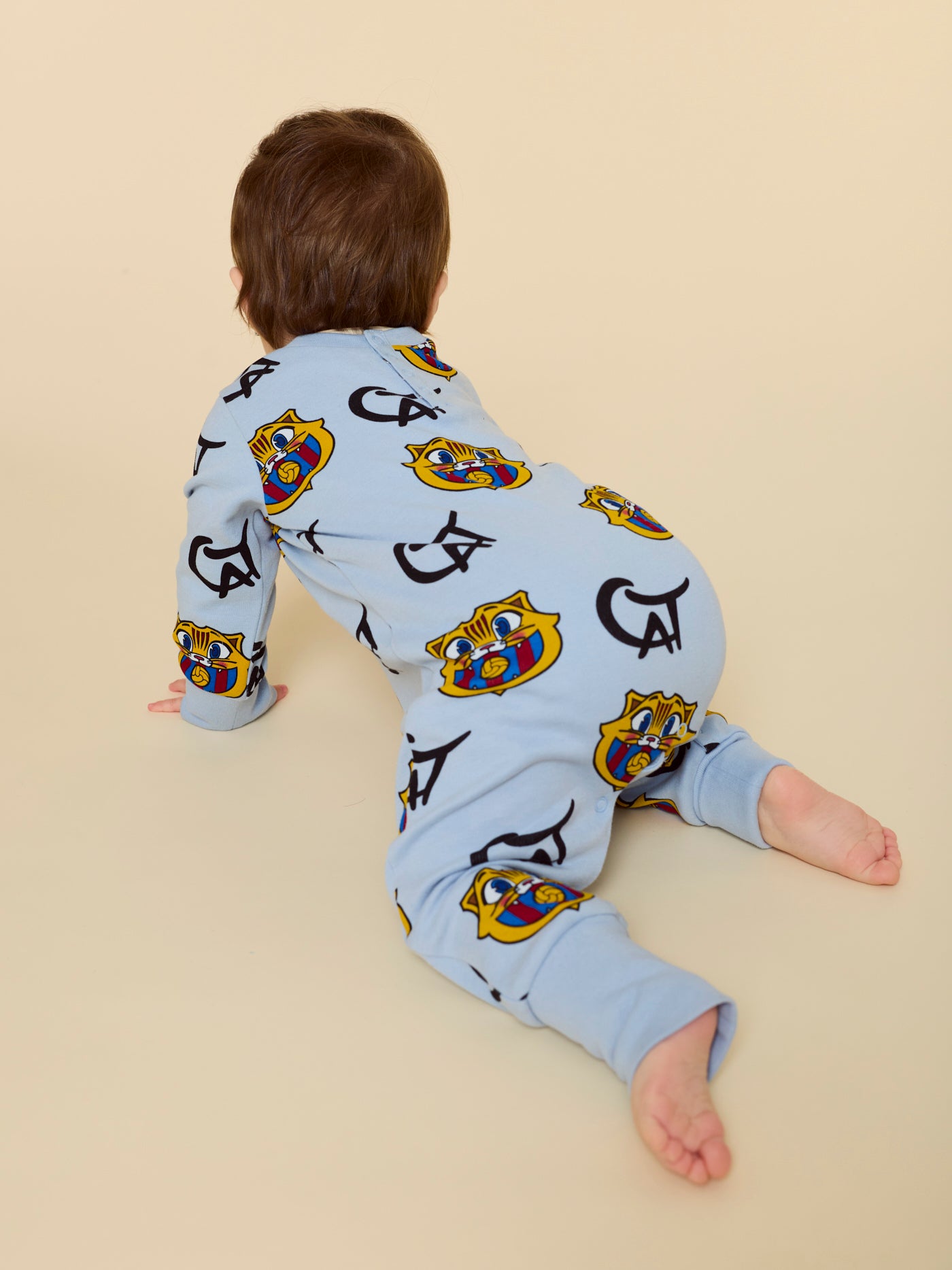 Pijama azul bebé Cat Barça