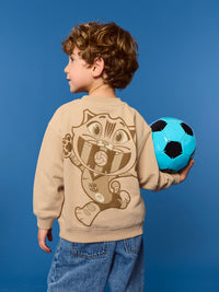 Sudadera beige niño/a Cat Barça