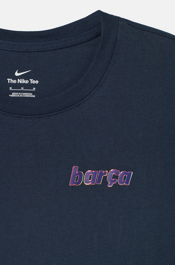 T-shirt navy blue Barça Nike - Women