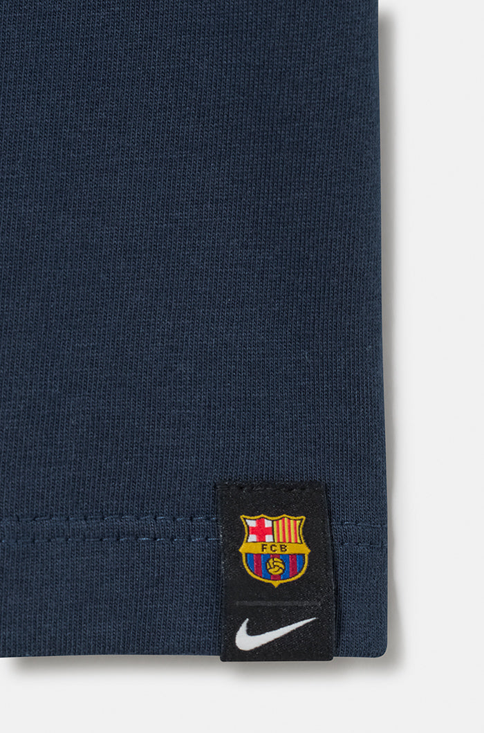 T-shirt bleu marine Barça Nike - Femme