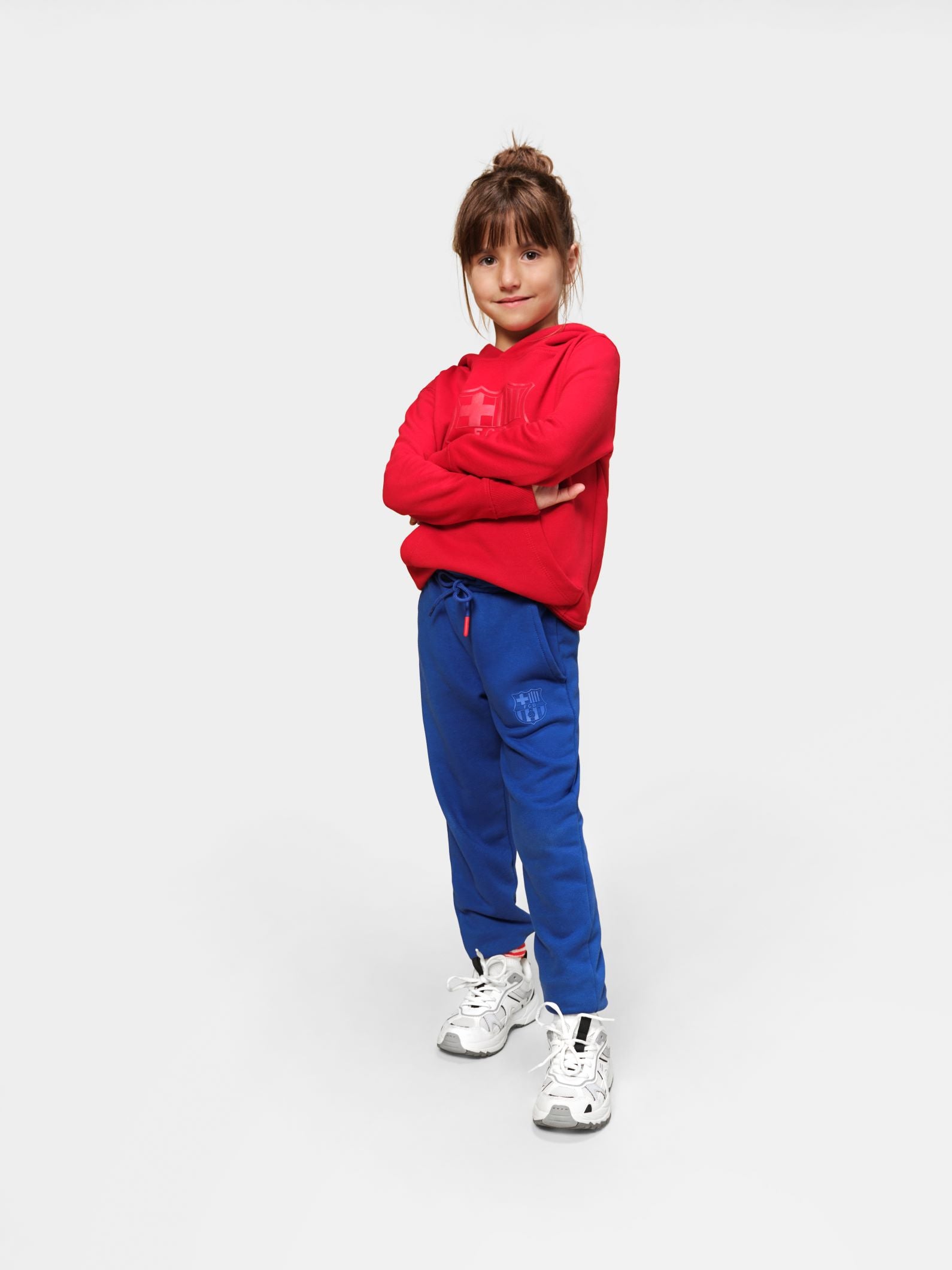 Sudadera escudo grana Barça - Junior