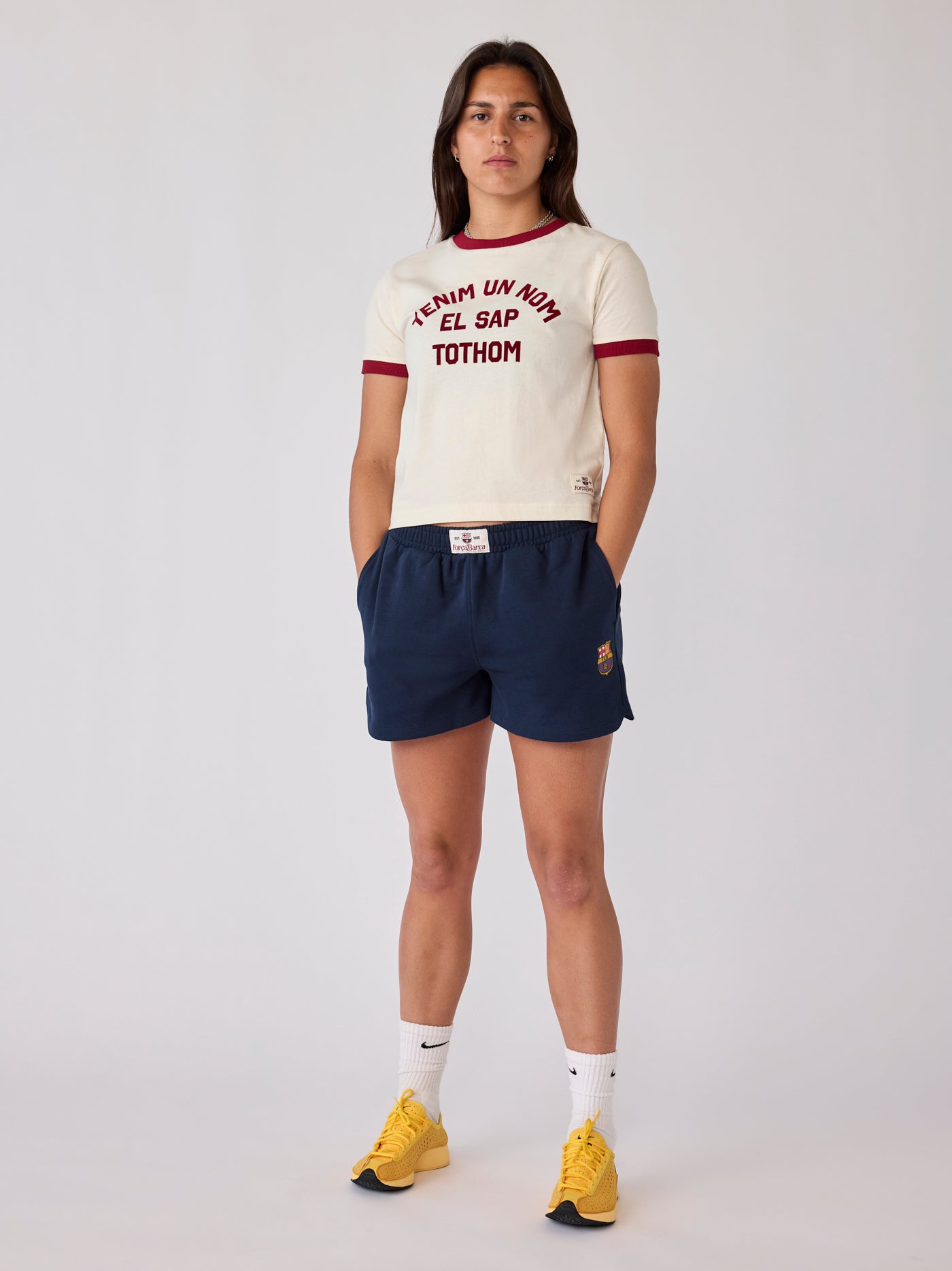 T-shirt femme Ecru Core Barça