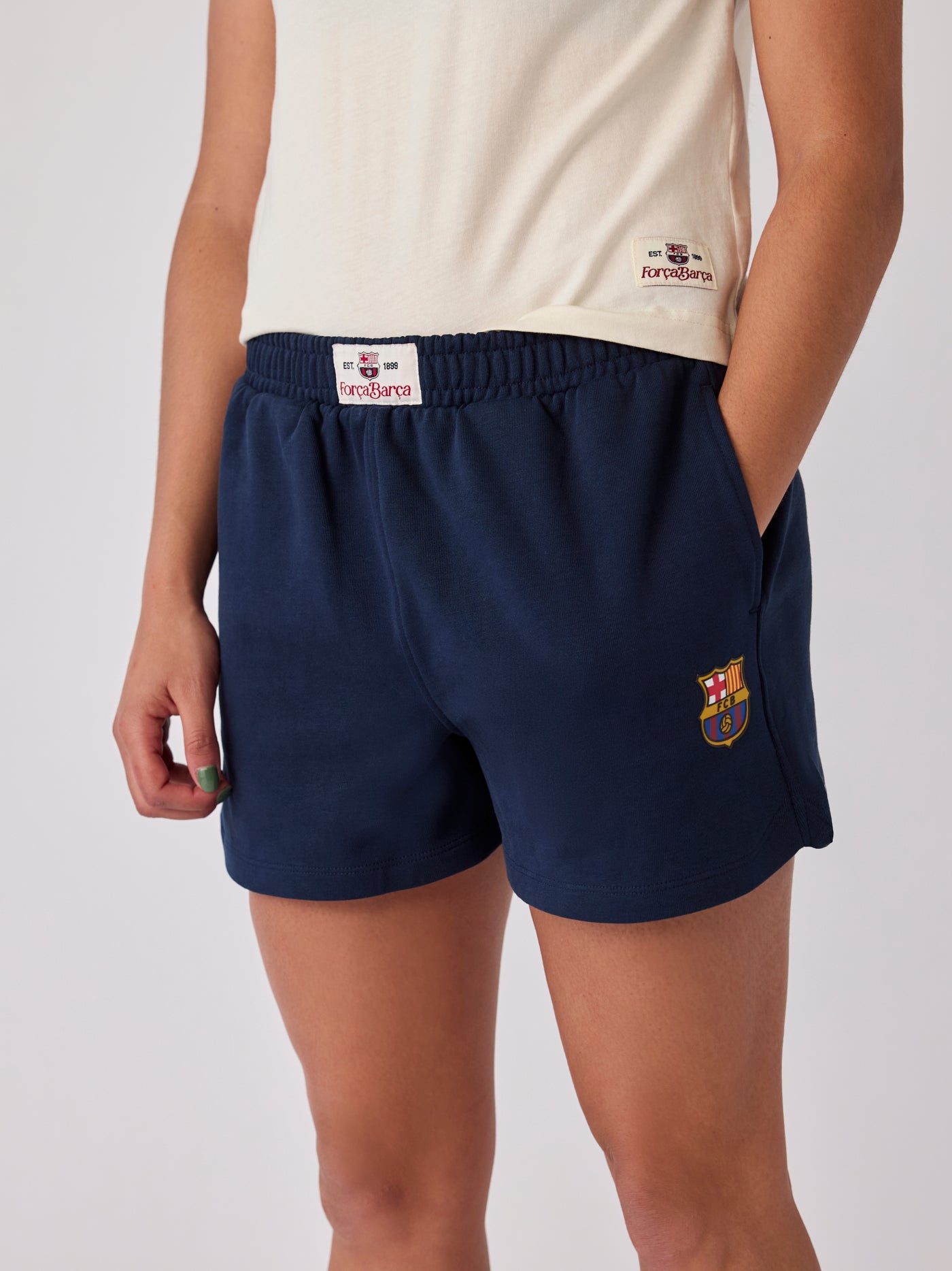Shorts Dona Navy Core Barça
