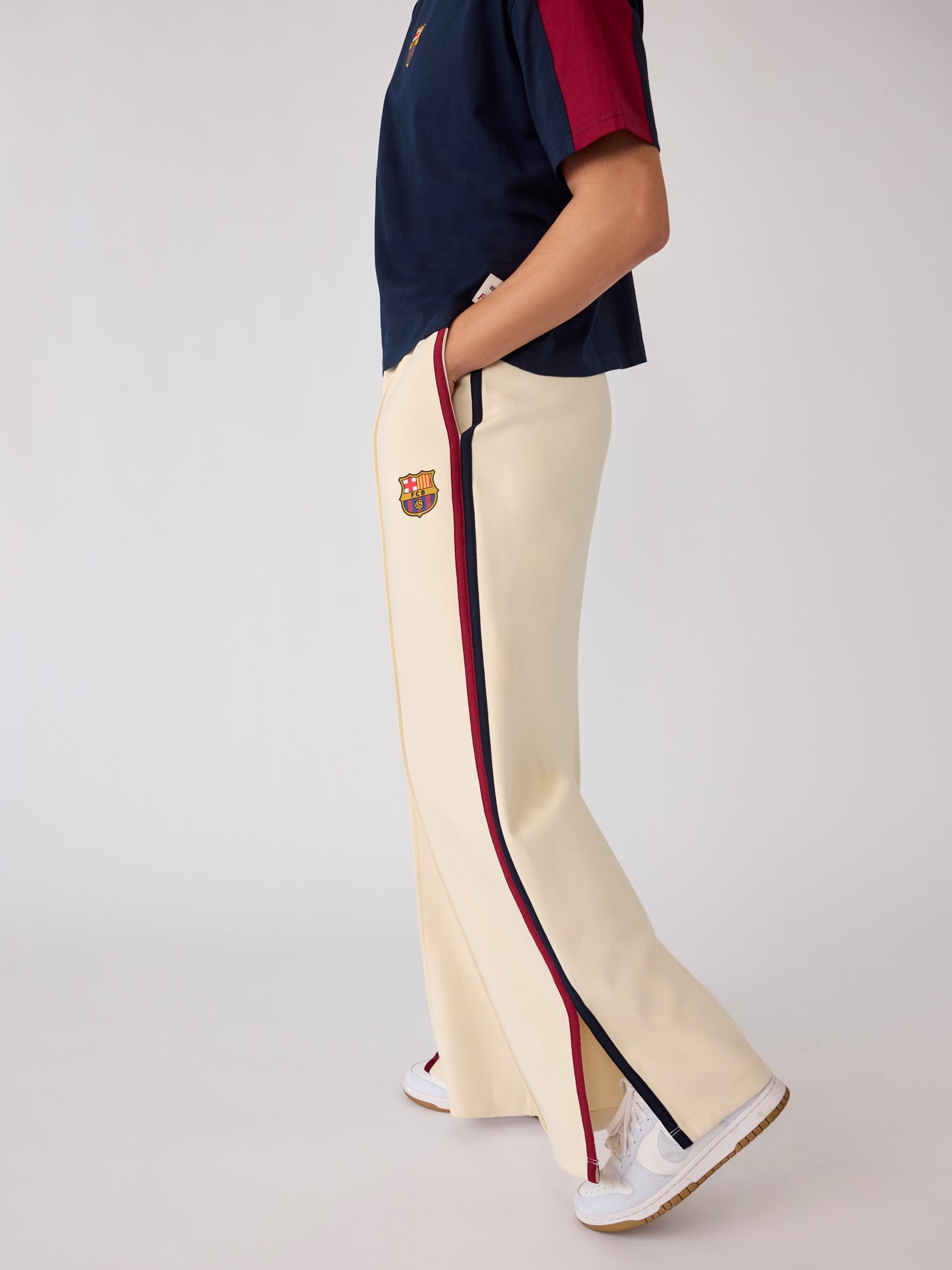 Pantalon Core Barça écru pour femme