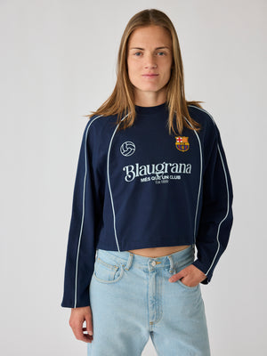 Top Core Barça Navy pour femme