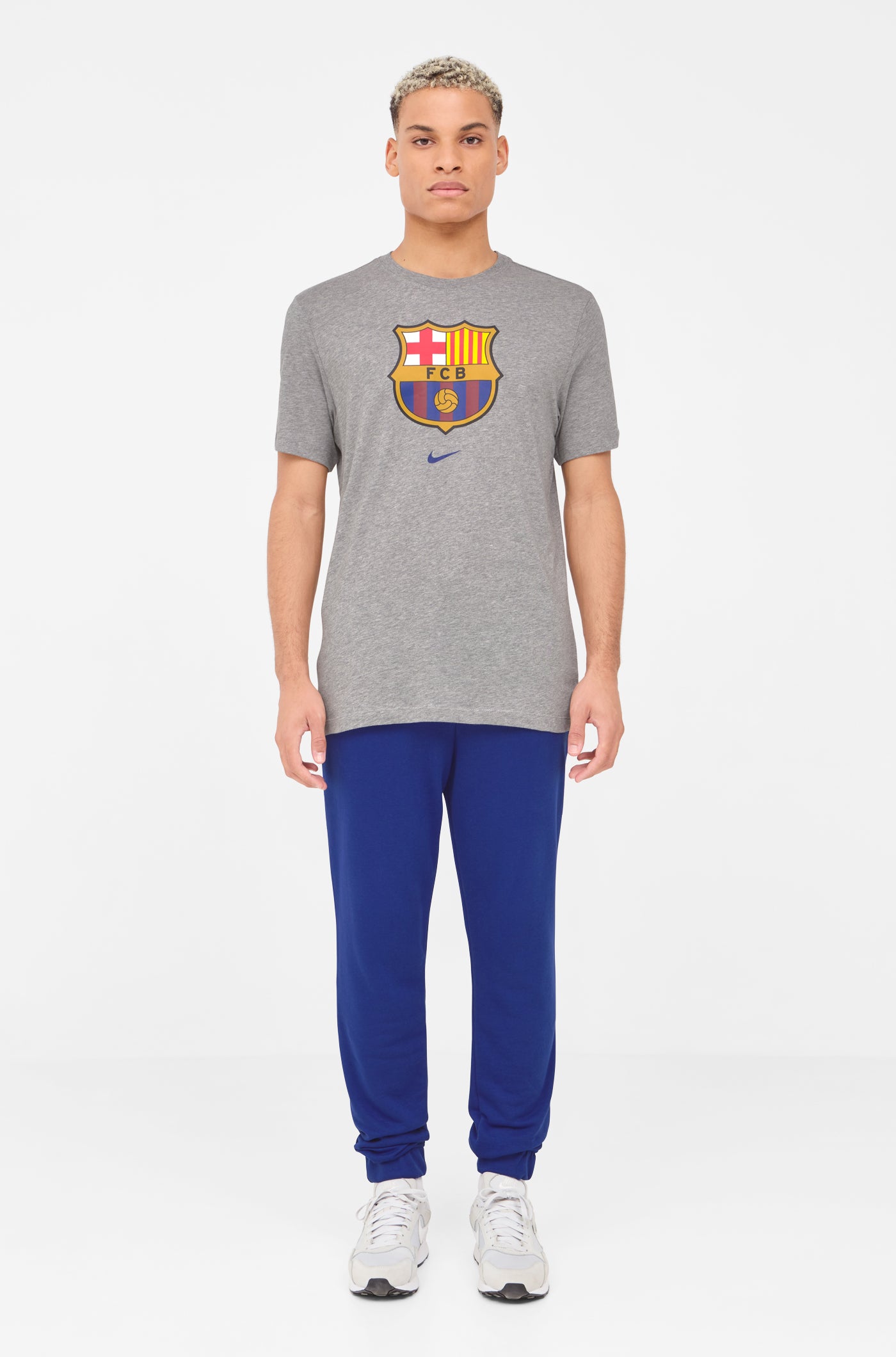 T-Shirt graues Shield Barça Nike