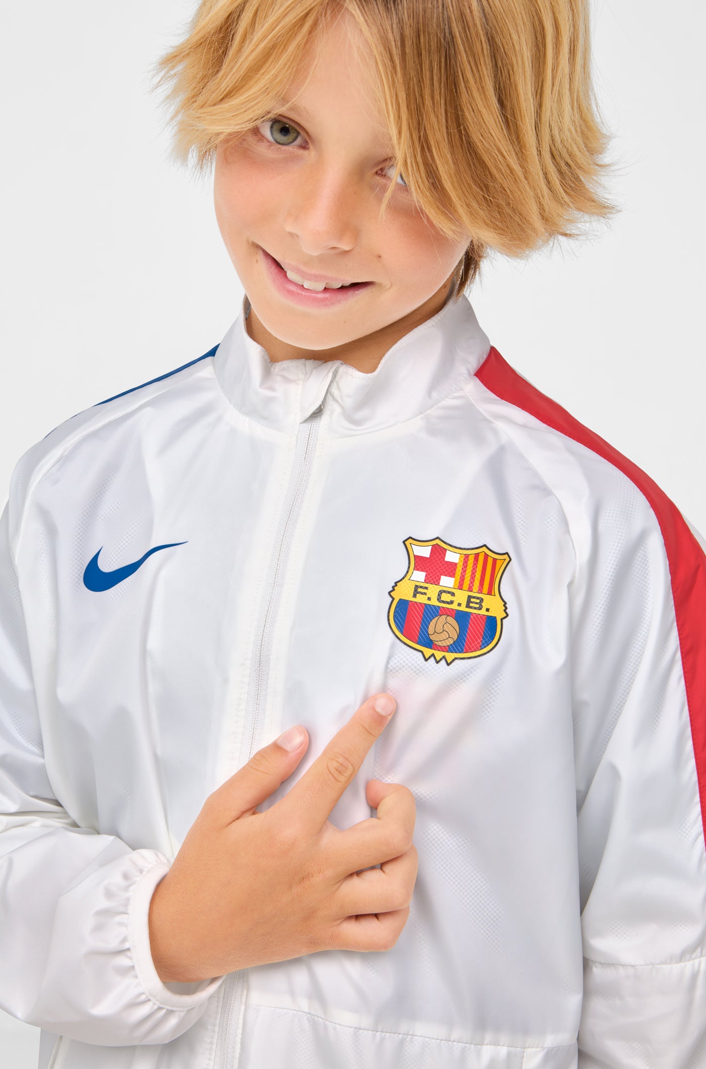 Jaqueta prepartit segon equipament FC Barcelona 23/24 - Junior