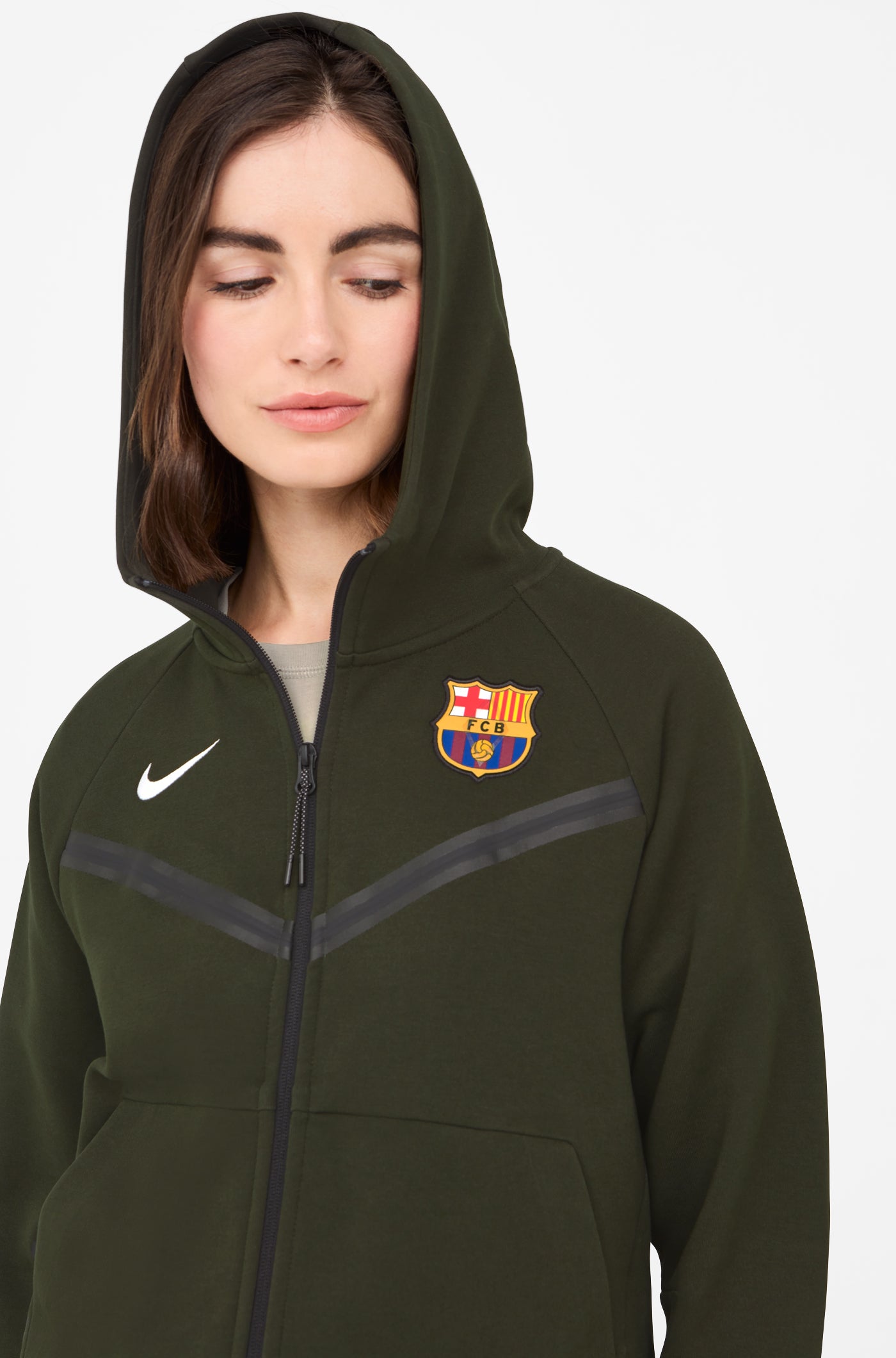 Chaqueta verde Barça Nike - Mujer