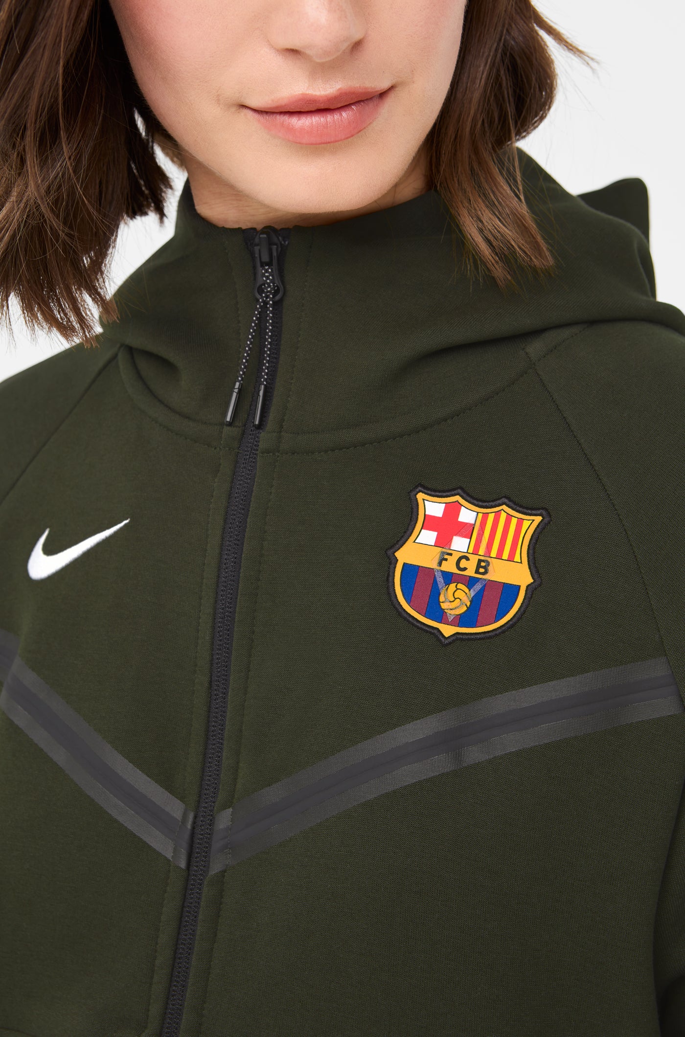 Chaqueta verde Barça Nike - Mujer