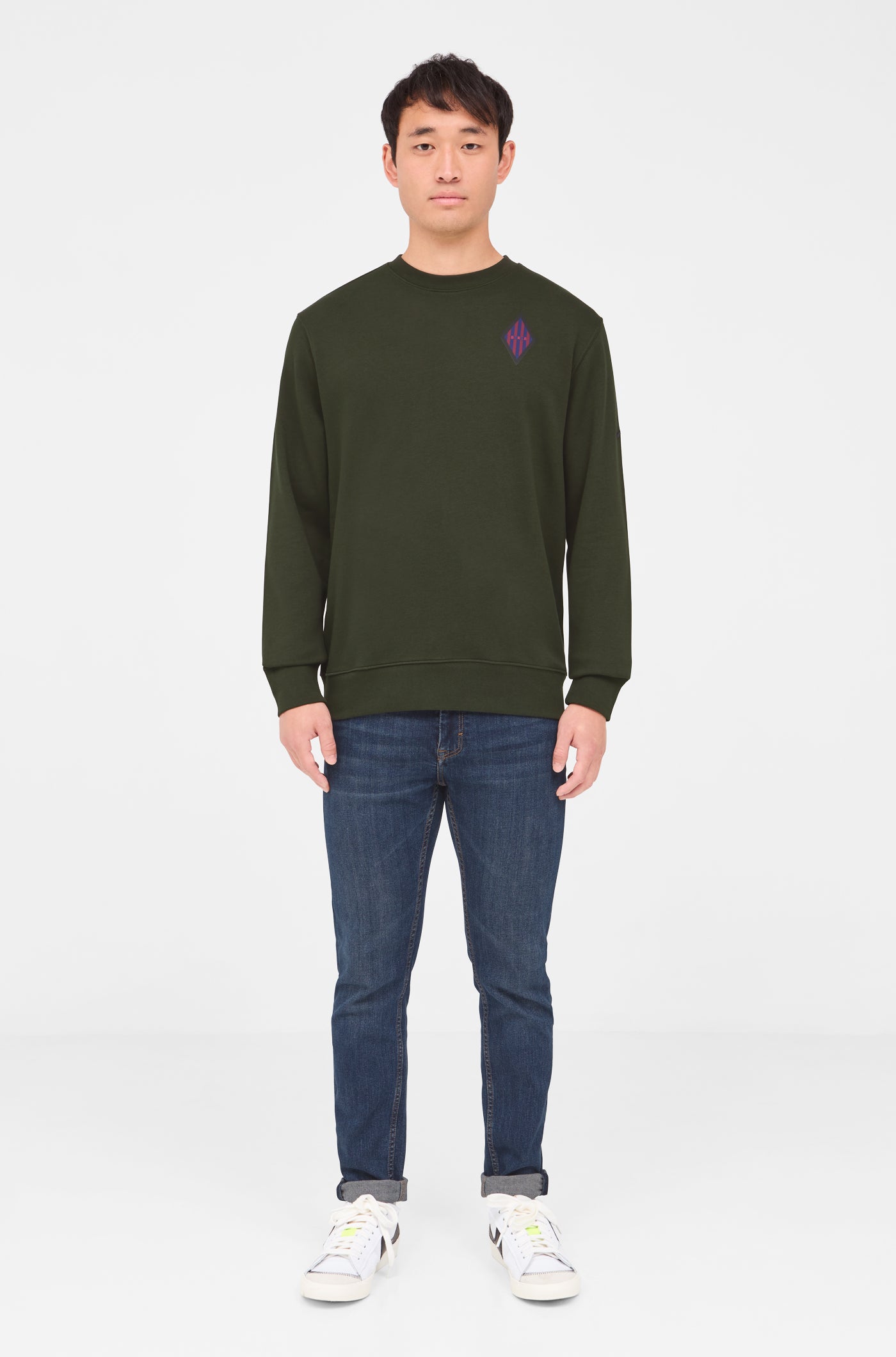 Dark green cheap nike crewneck sweatshirt