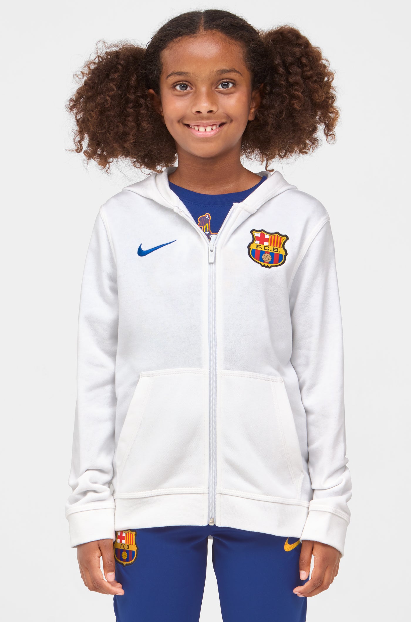 Chaqueta blanca Barça Nike - Junior