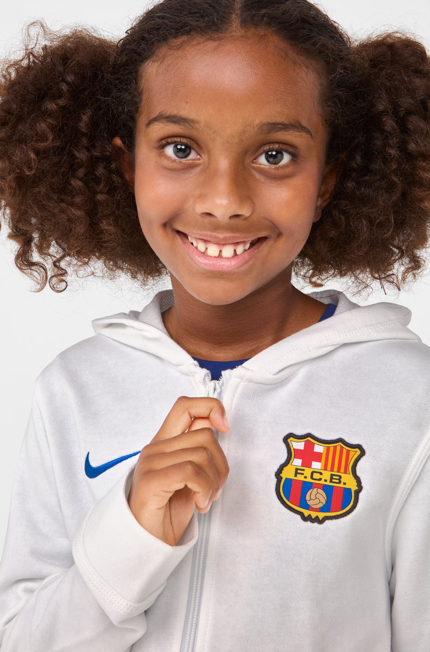 Jacket white Barça Nike - Junior