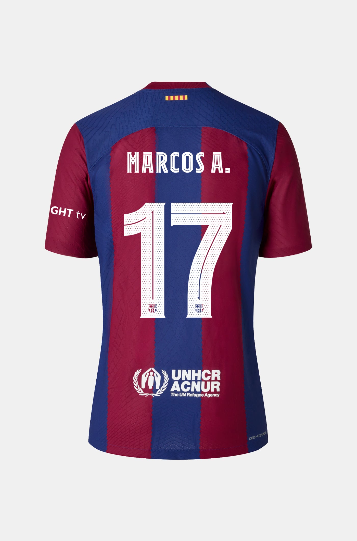 FC Barcelona home shirt 23/24 - Long-sleeve Player's Edition - MARCOS A.