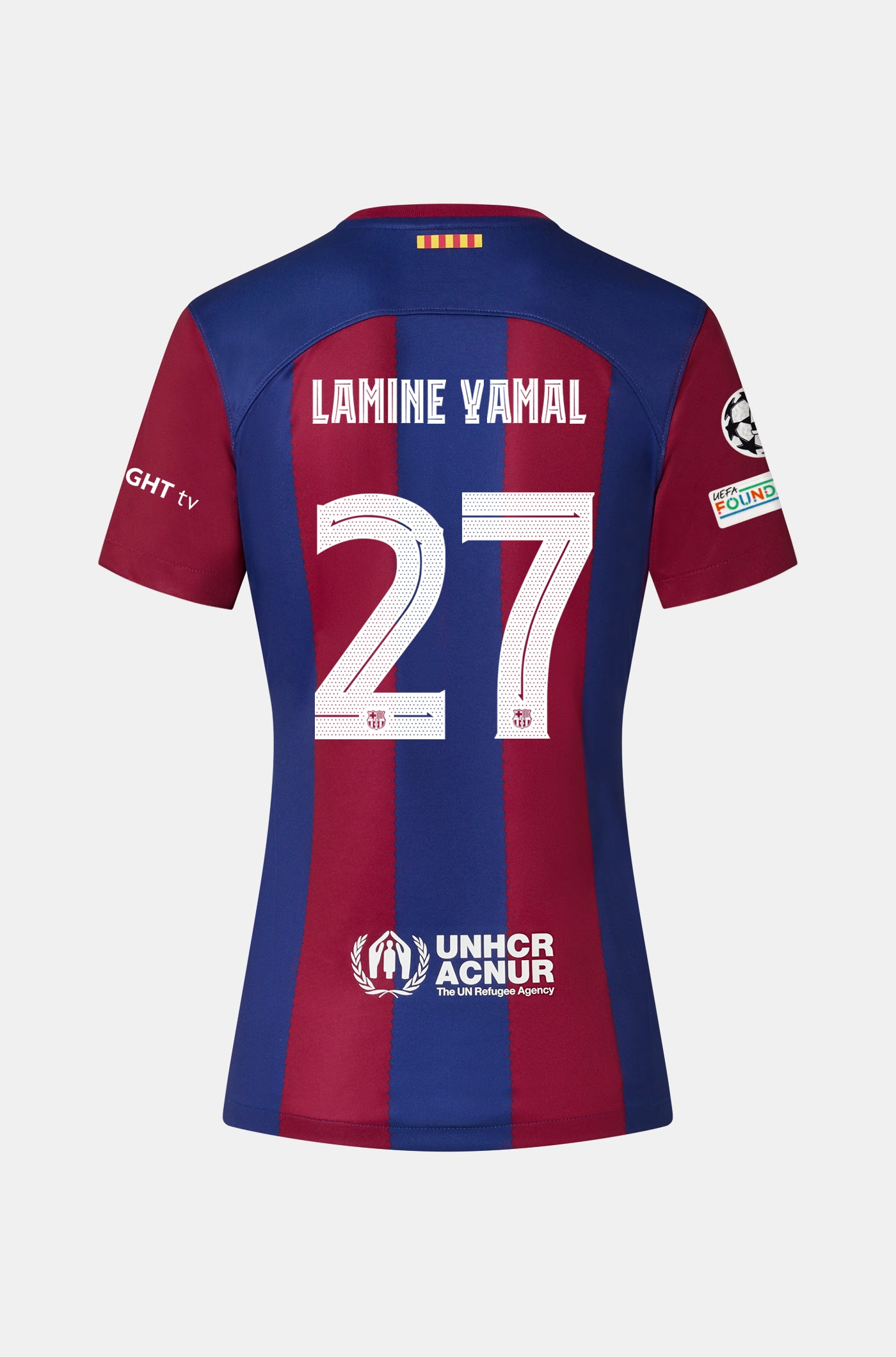 UCL FC Barcelona Home Shirt 23/24 Player's Edition - Women - LAMINE YAMAL