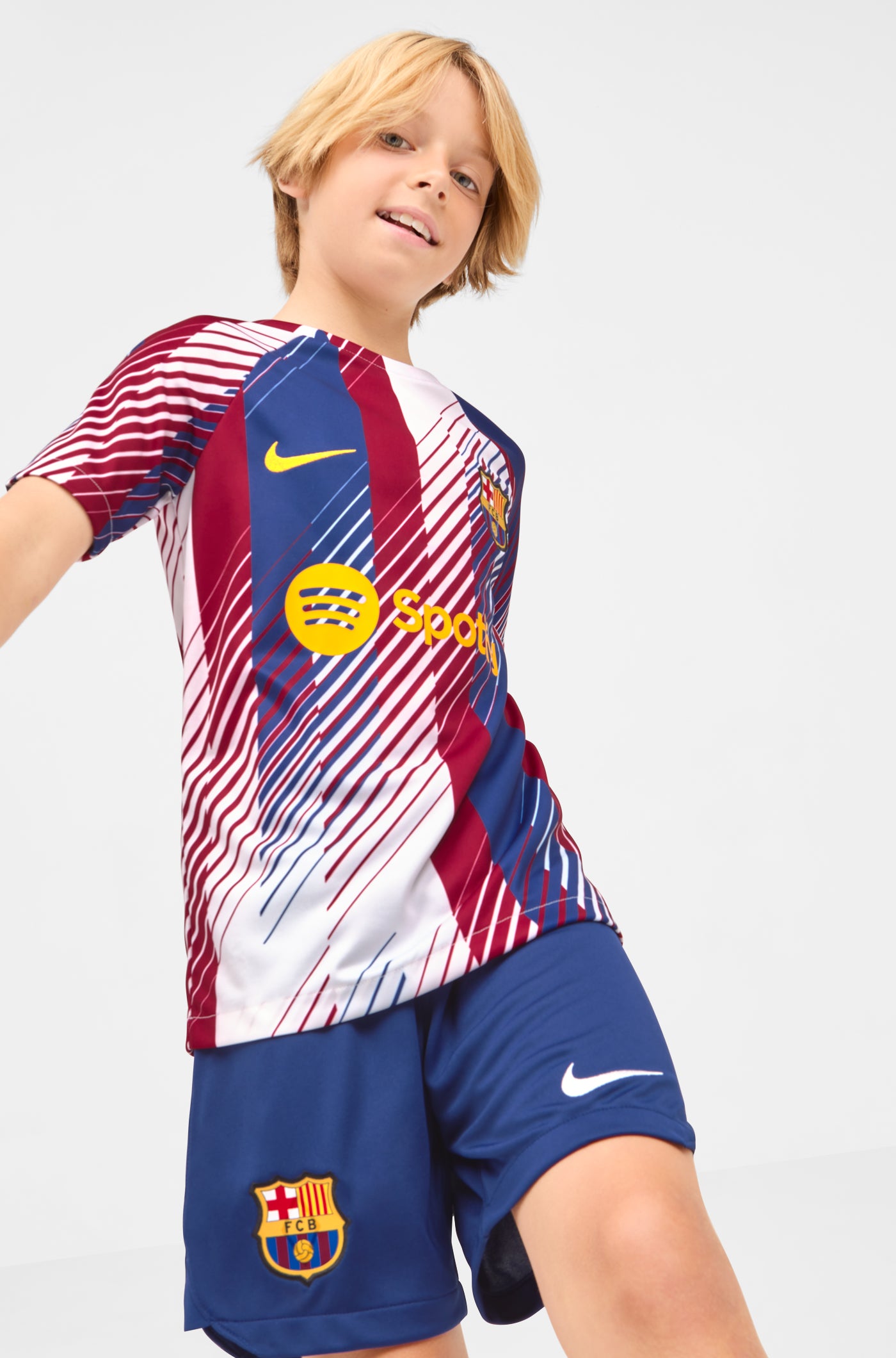 Barcelona Home Soccer Socks 2023/24 Kids