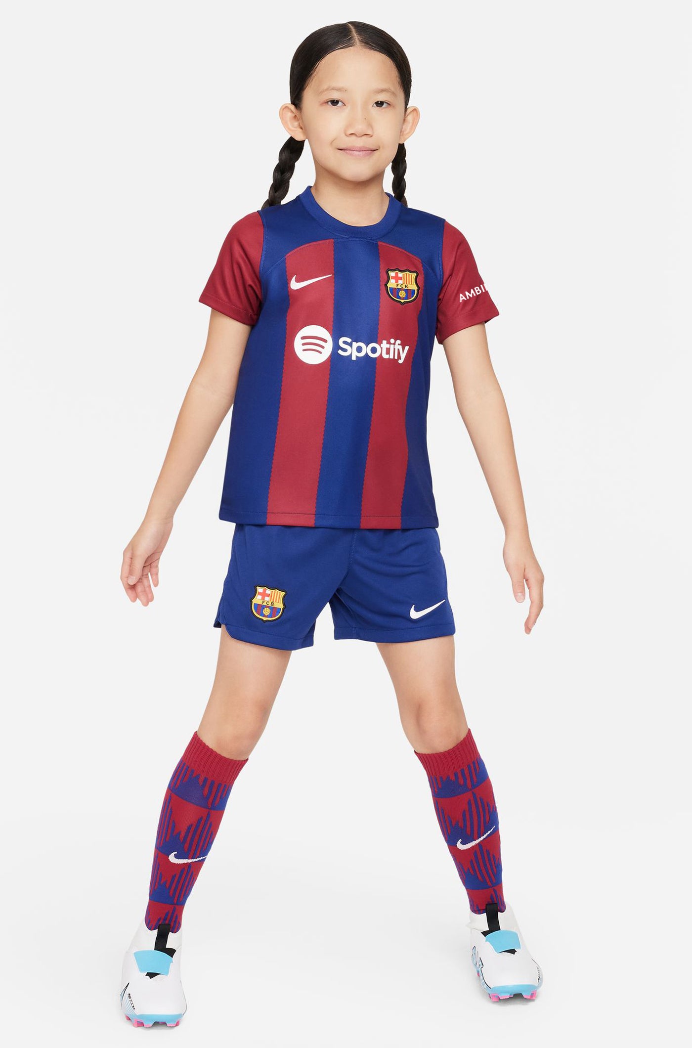 Conjunt primer equipament FC Barcelona 23/24 - Nen/a petit/a - KOUNDE