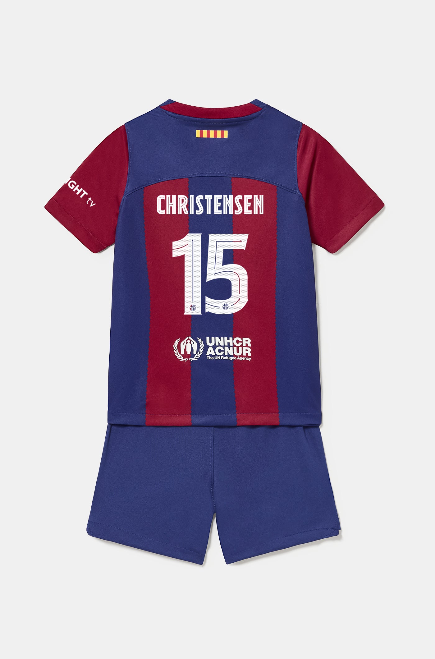Conjunt primer equipament FC Barcelona 23/24 - Nen/a petit/a - CHRISTENSEN 