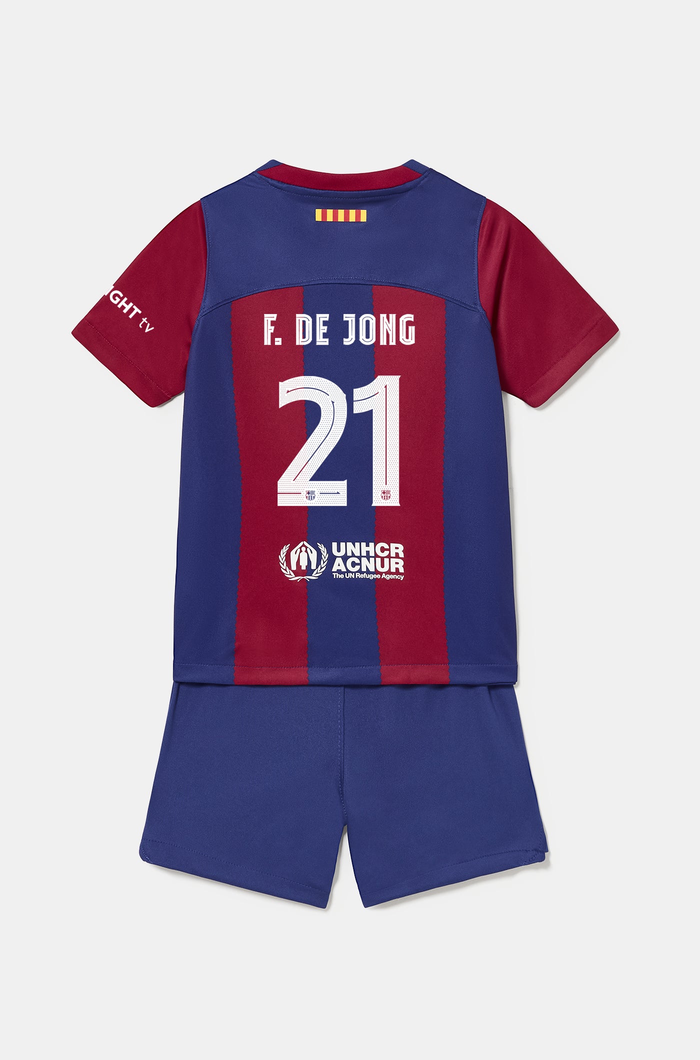 Conjunto primera equipación FC Barcelona 23/24 - Niño/a pequeño/a - F. DE JONG