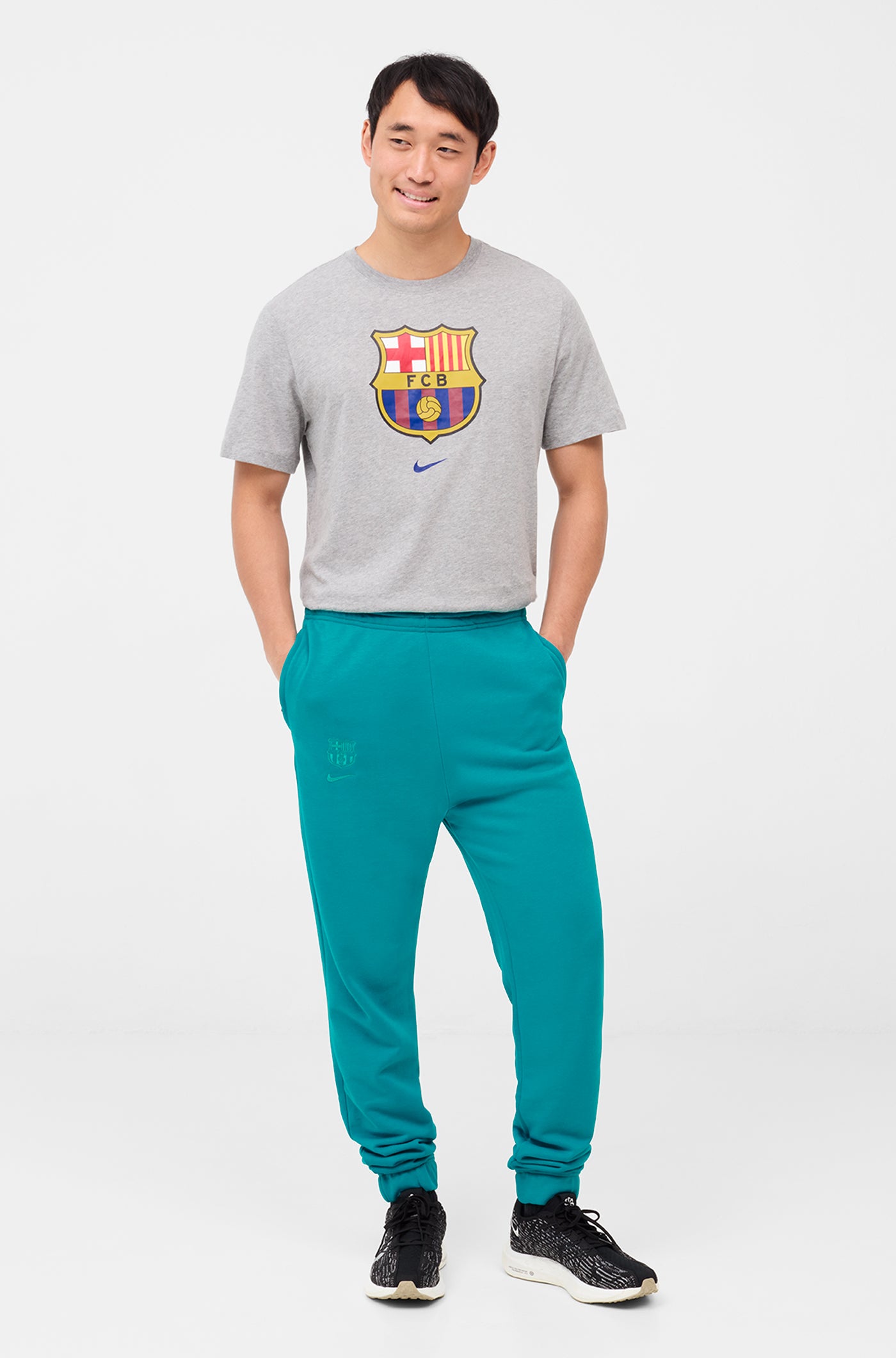 Pantalon écusson bleu Barça Nike