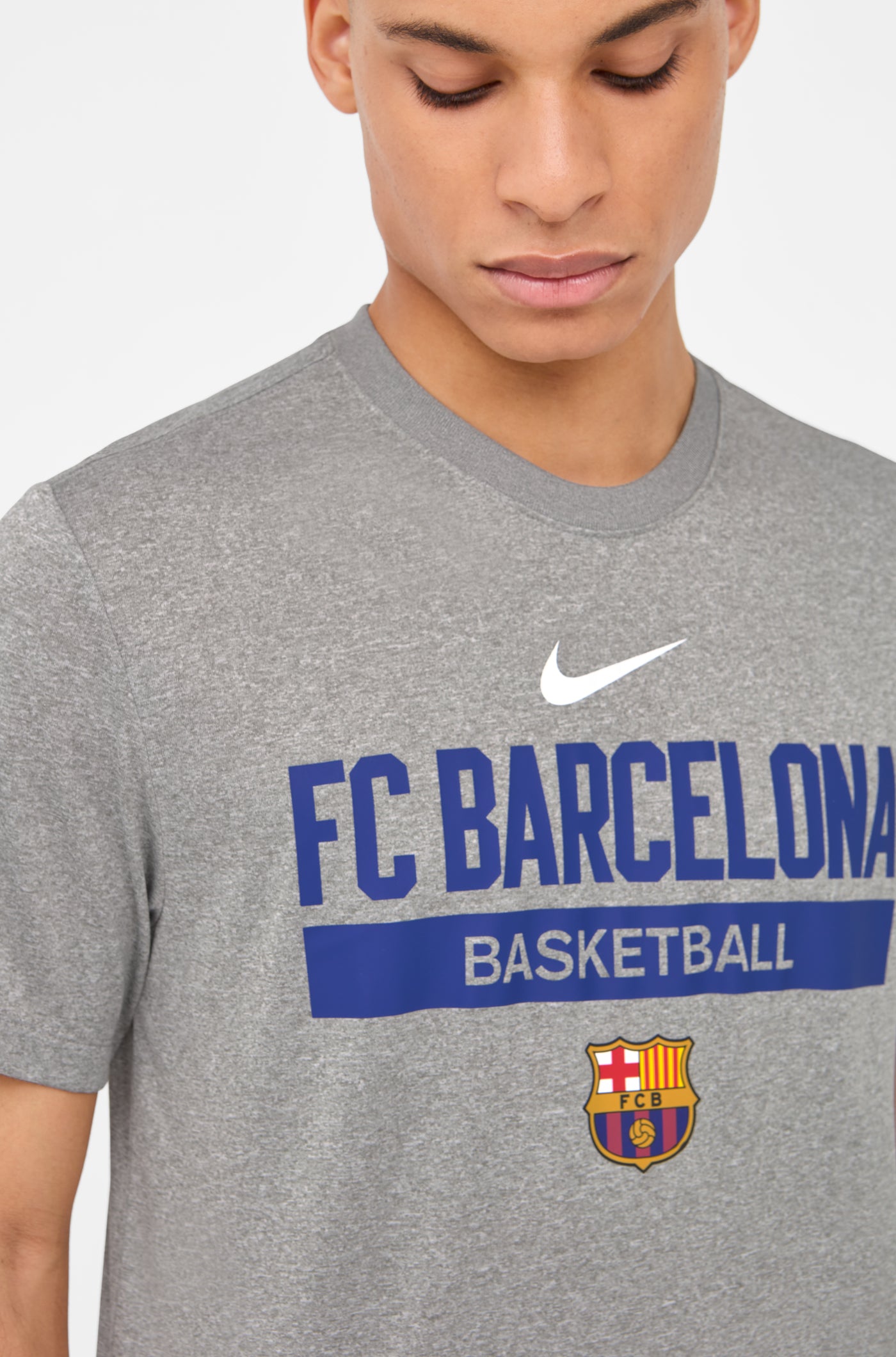 Grey Basketball Tee FC Barcelona