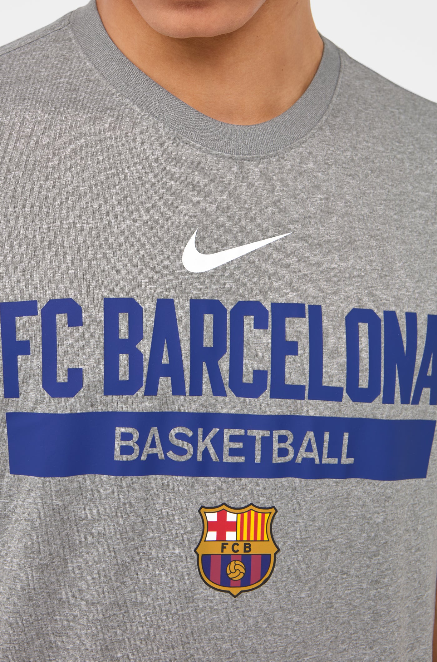 T-shirt de basket gris FC Barcelone