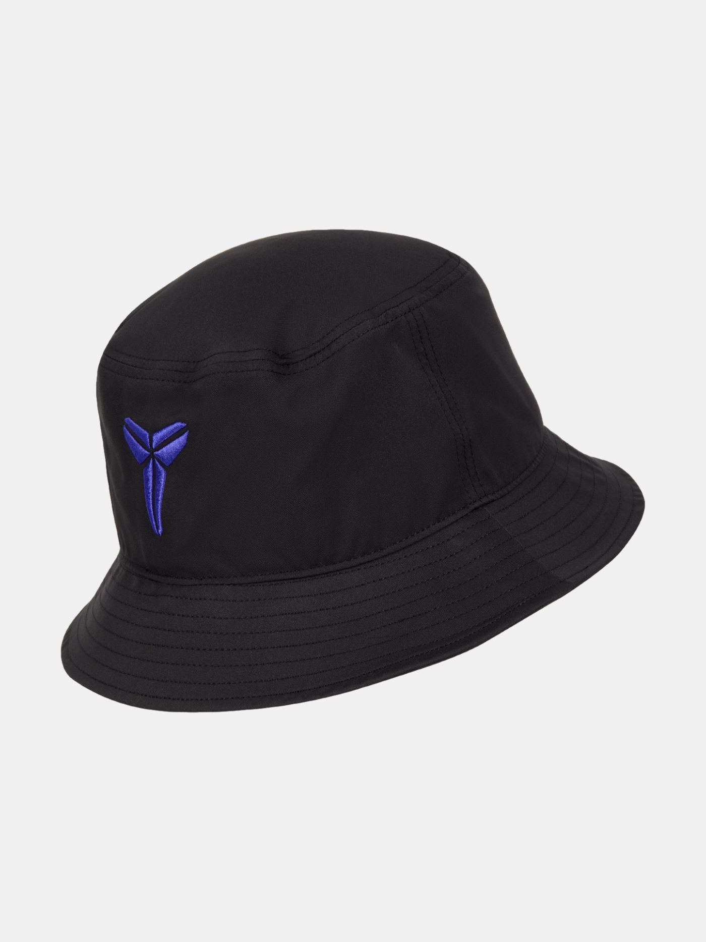 Black FC Barcelona bucket hat with purple crest and Nike logo