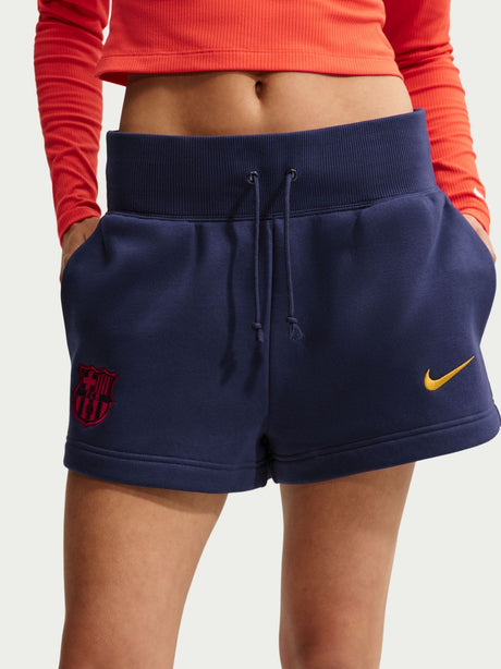 Pantalón corto Tech Fleece de mujer Barça Nike