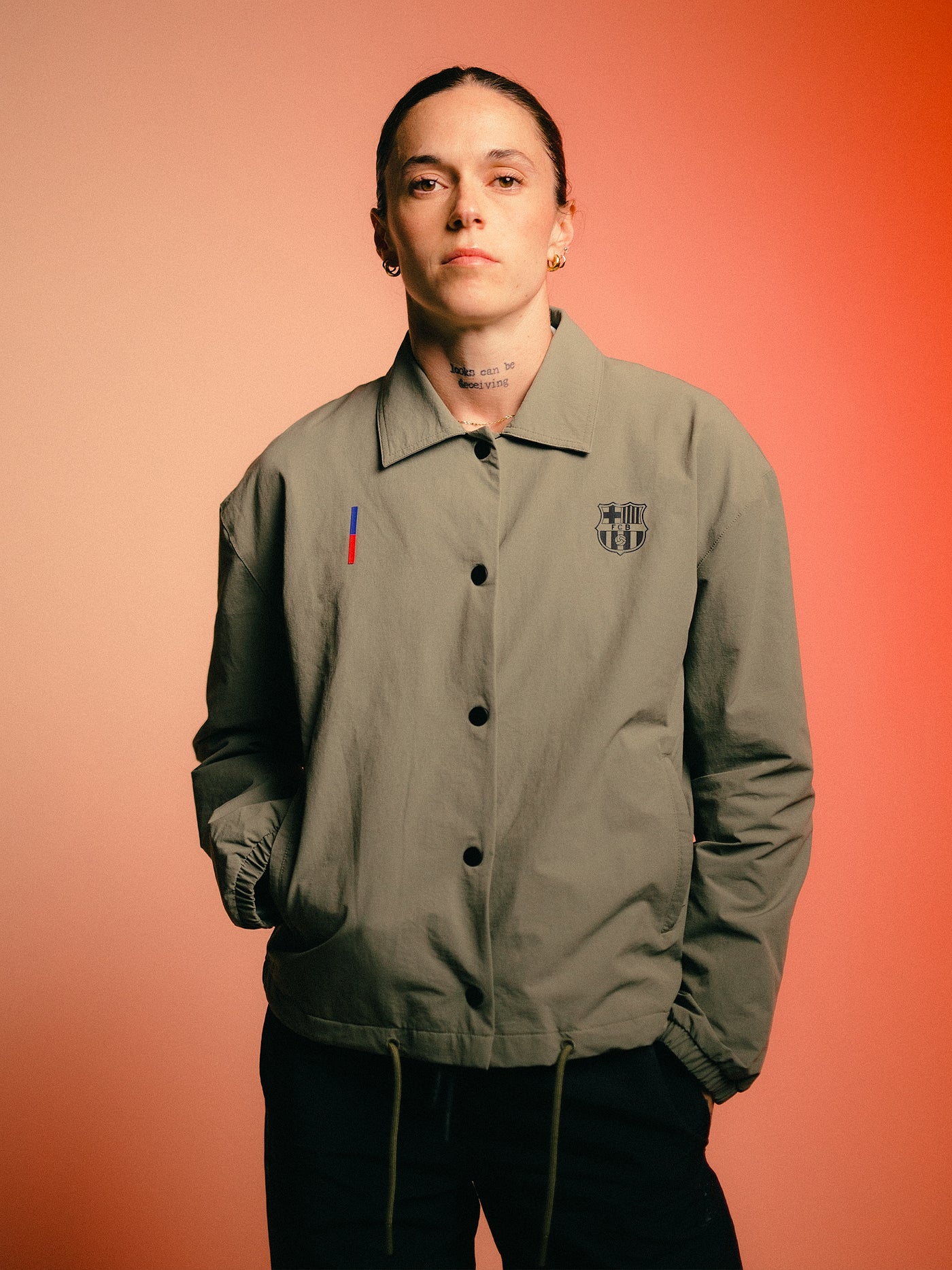 Barça light beige jacket - Women