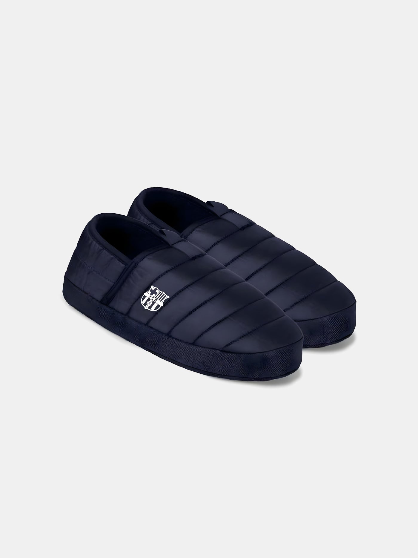 Slippers FC Barcelona navy with crest