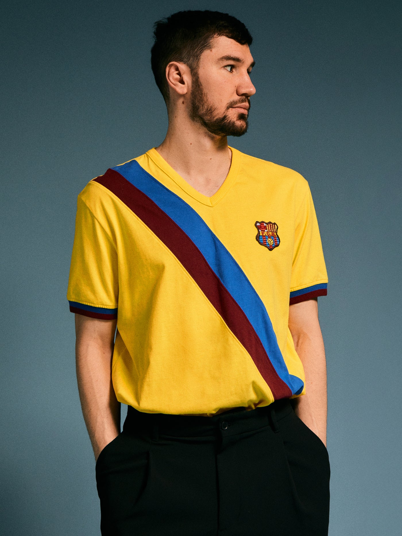 Camiseta 2ª Equipación Johan Cruyff FC Barcelona 1974-75