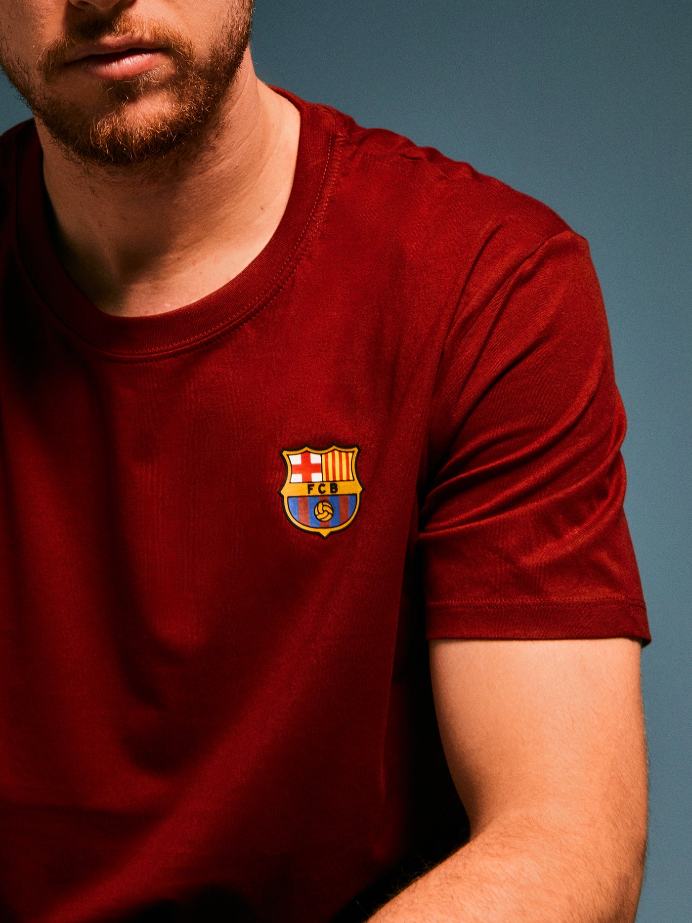 T-shirt écusson bordeaux Barça