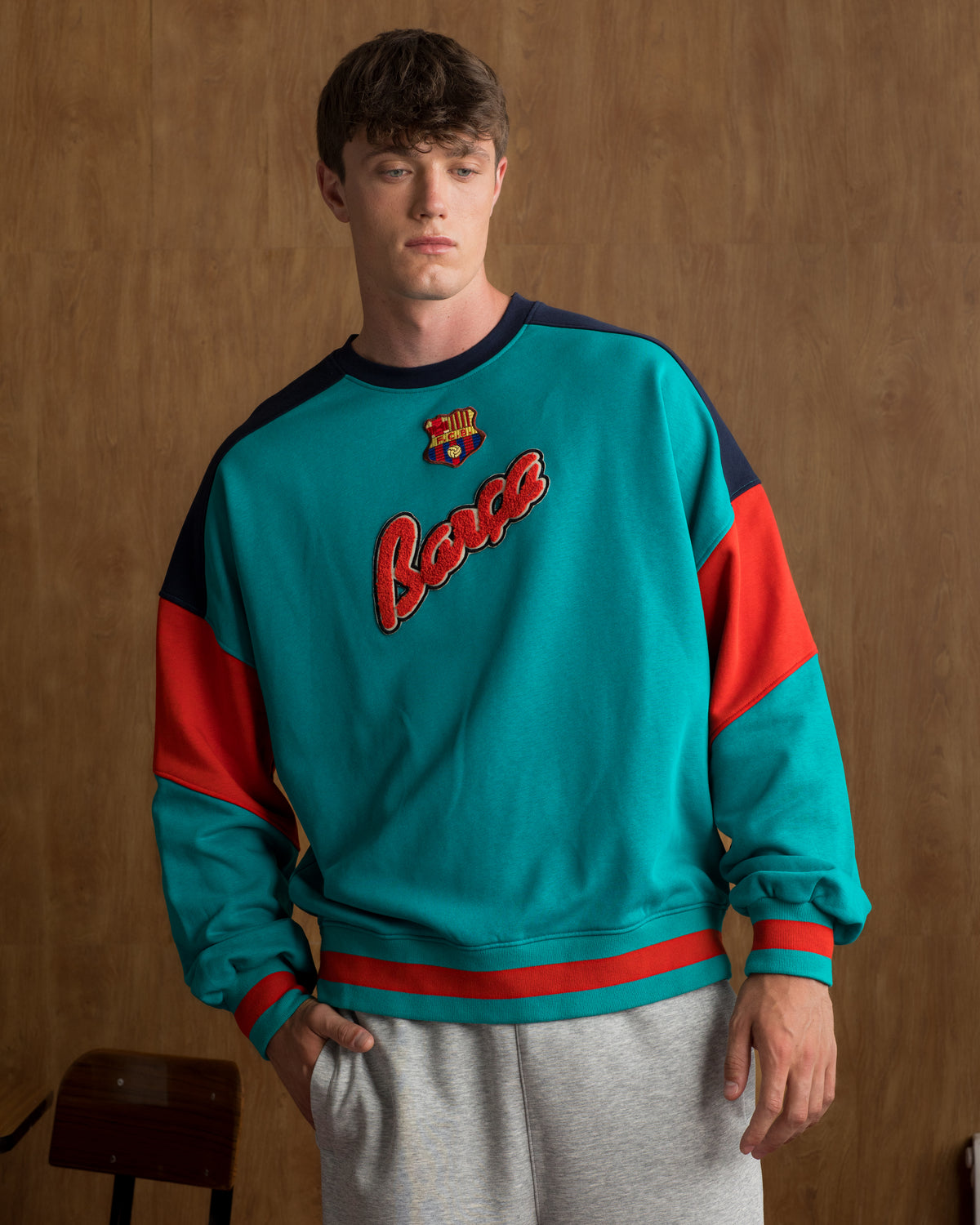 Sweat Retro 1899 Turquoise Barça