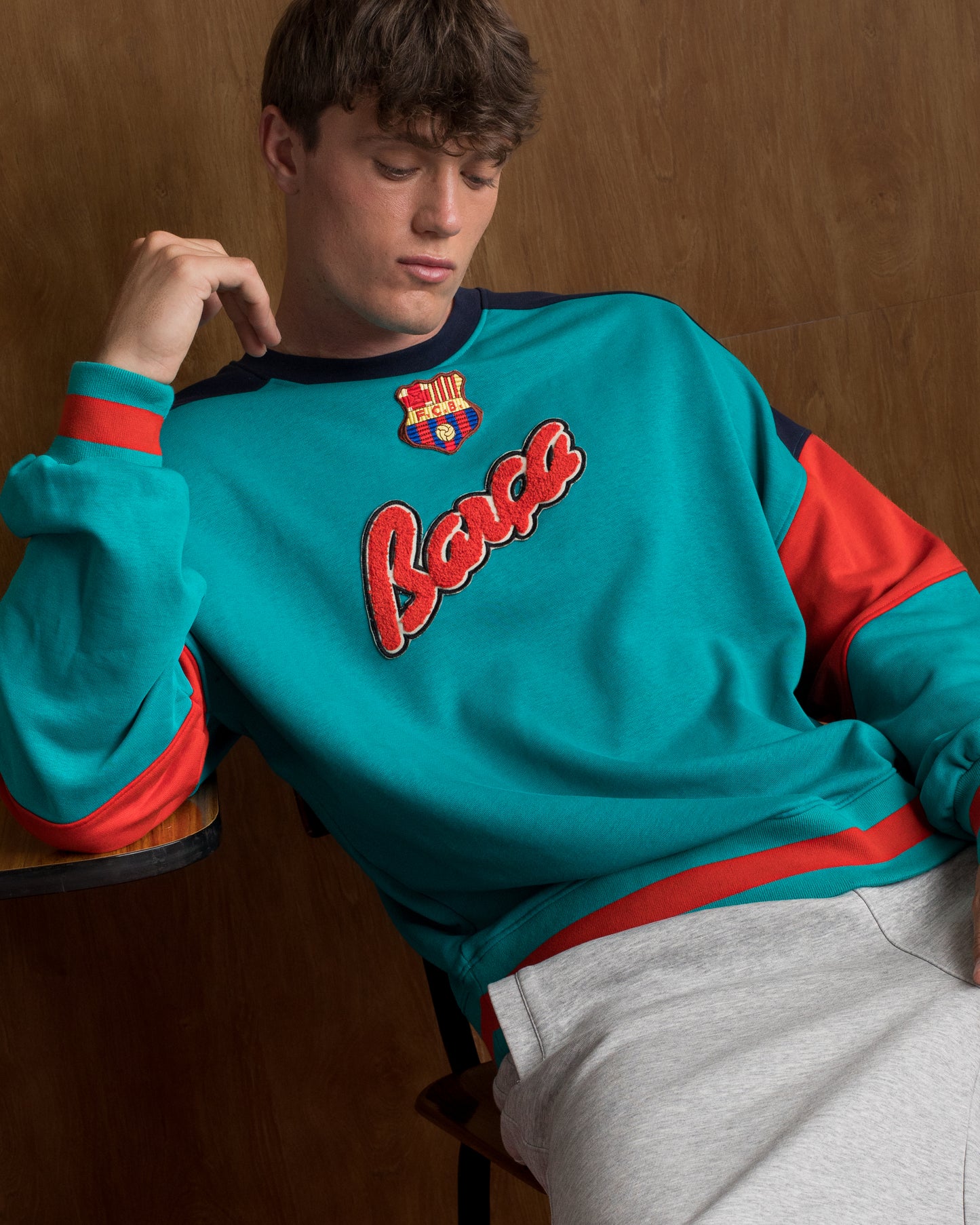 Sweat Retro 1899 Turquoise Barça