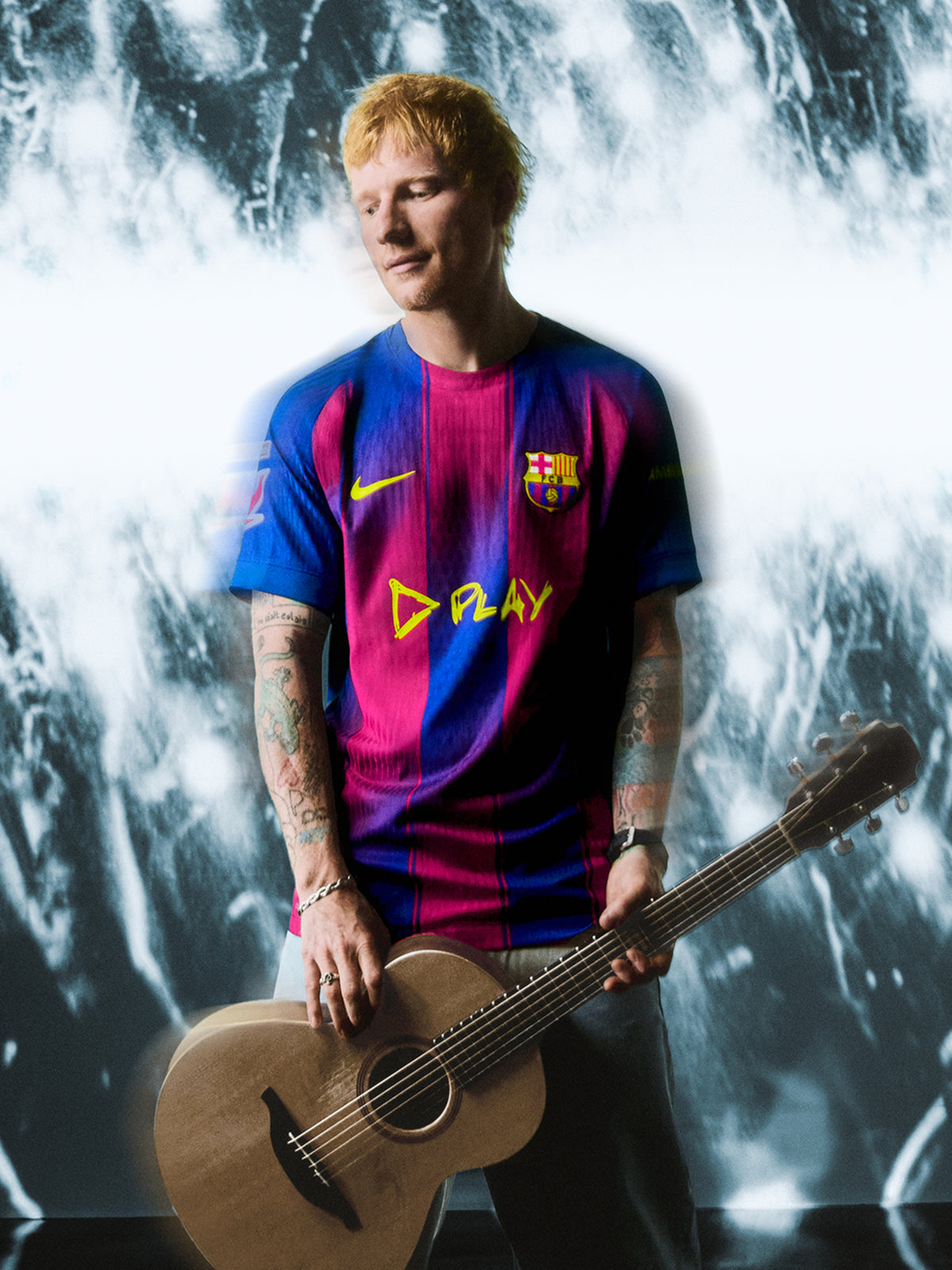LAMINE YAMAL | Maillot Limited Edition homme FC Barcelona x Ed Sheeran ...