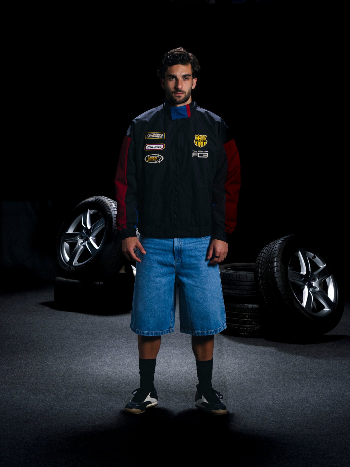Pantalón Corto Denim Racing Barça