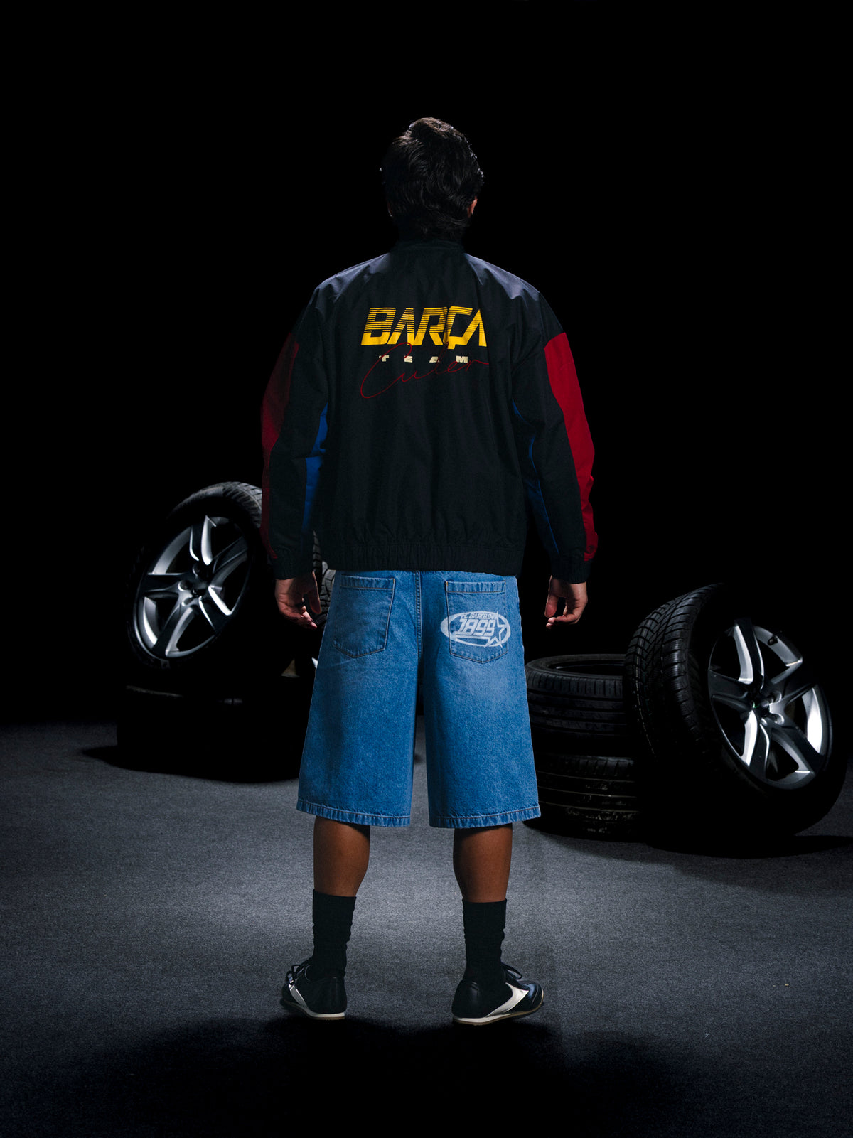 Short Denim Racing Barça