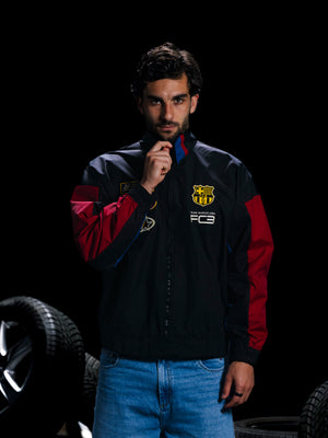 Chaqueta Ligera Antracita Racing Barça
